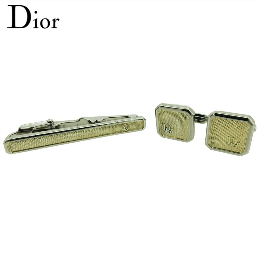 【月入れ替わり大売り出し★29％OFF引き換え証】クリスチャンディオール Dior 折り返し 2品目書き割り ロゴタイプ入り口・入口 スウィヴル式 ワニロ式 しろがね色 ゴールド メンズ 中古 ブランド名 ご機嫌ブランド名 ヴィンテージ