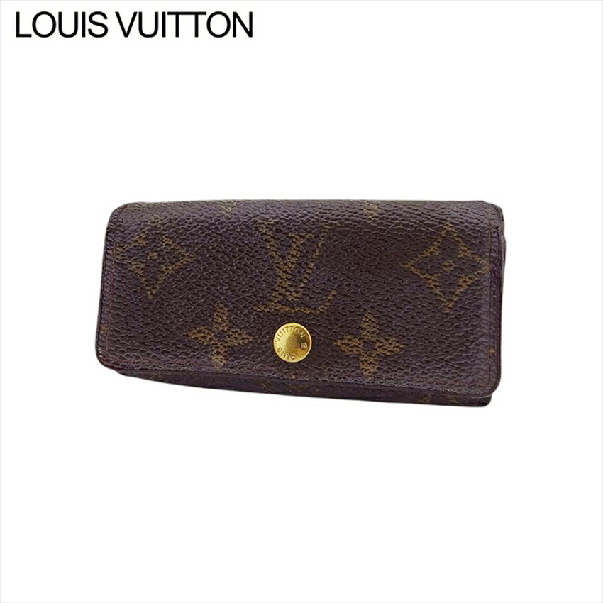 【お買い物マラソン★30％OFFクーポン】ルイ・ヴィトン LOUIS VUITTON キーケース モノグラム ミュルティクレ4 ブラウン レディース 中古 ブランド ハイブランド ヴィンテージ