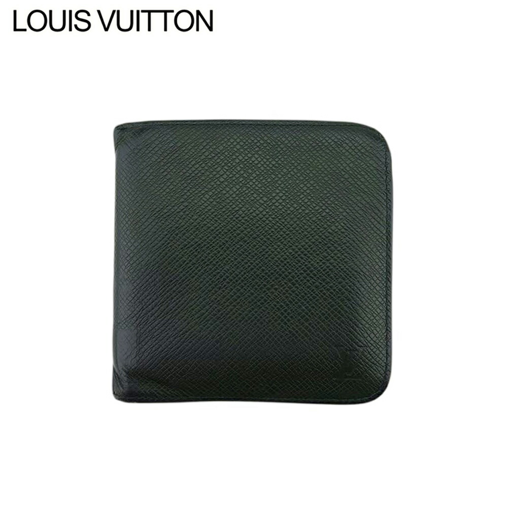 【Fashion Special Fair★24％OFFクーポン】ルイ・ヴィトン LOUIS VUITTON 二つ折り財布 タイガ ポルトビエモネジップ グリーン レディース 中古 ブランド ハイブランド ヴィンテージ