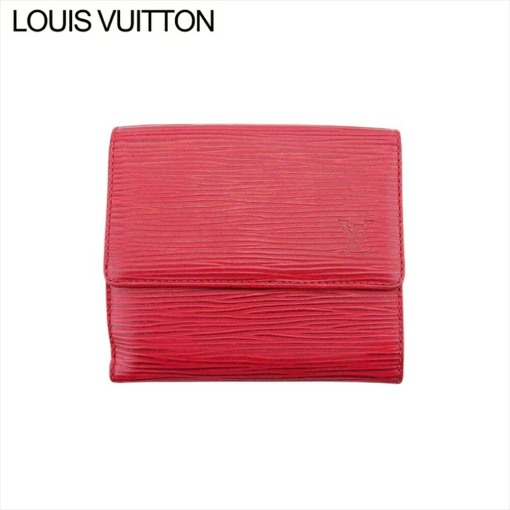 【お買い出しマラソン★30％OFFクーポン券】ルイ・ヴィトン LOUIS VUITTON 二つ折りがま口 エピ ポルトモネビエカルトクレディ カスティリアン・レッド レディース 中古 ブランド名 ご機嫌ブランド名 ヴィンテージ 財布・ケース-レディース財布