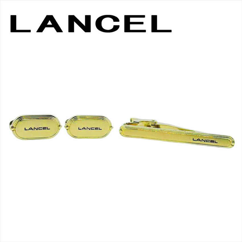 【百貨店SALE★最大限度50％OFF】幽客独居室 LANCEL 折り返し 2品目書き割り ロゴタイプ スウィヴル式 ワニロ式 ゴールド 黒いこと レディース 中古 ブランド名 ご機嫌ブランド名 ヴィンテージ