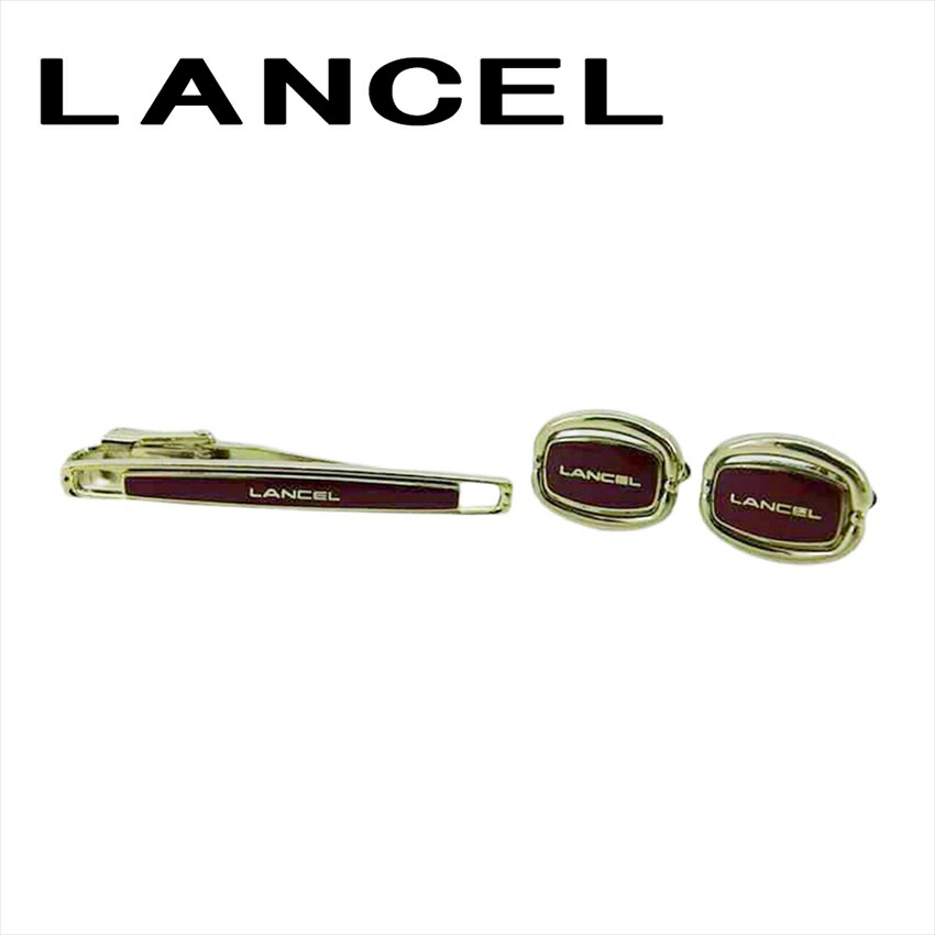 【百貨店SALE★最大限度50％OFF】幽客独居室 LANCEL 折り返し 2品目書き割り ロゴタイプ スウィヴル式 ワニロ式 ゴールド ボルドーワイン レディース 中古 ブランド名 ご機嫌ブランド名 ヴィンテージ