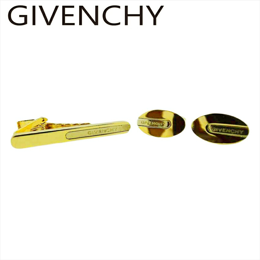 【雨季得SALE★21％OFF引き換え証】ジバンシィ GIVENCHY 折り返し 2個条仕掛ける スウィヴル式 ワニロ式 ゴールド しろがね色 メンズ 中古 ブランド名 御機嫌ブランド名 ヴィンテージ