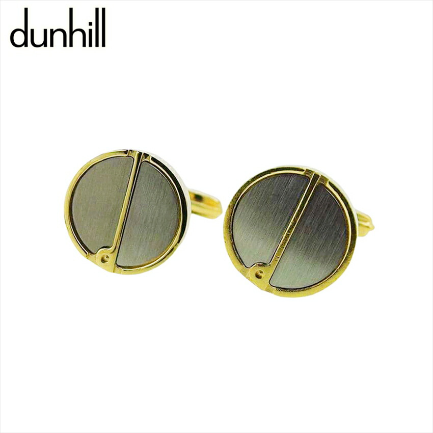 【雨季得SALE★21％OFF引き換え証】ダン吸血鬼 Dunhill 折り返し d目じるし スウィヴル式 ゴールド しろがね色 レディース 中古 ブランド名 御機嫌ブランド名 ヴィンテージ