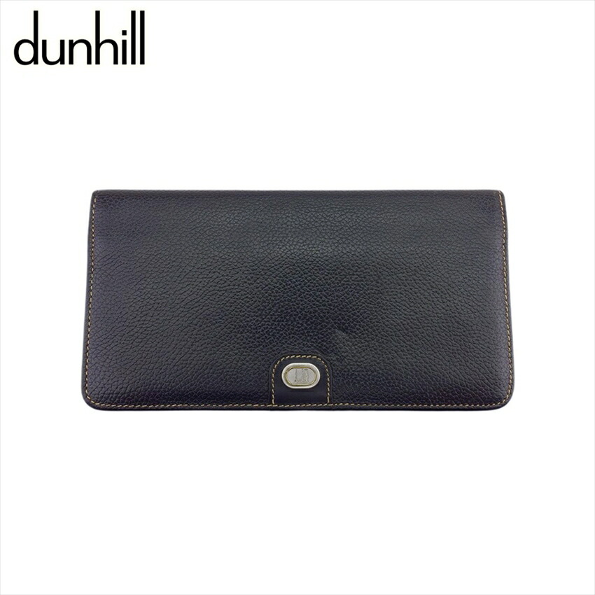 【お買い物マラソン★30％OFFクーポン】ダンヒル Dunhill 札入れ ブラック メンズ 中古 ブランド ハイブランド ヴィンテージ