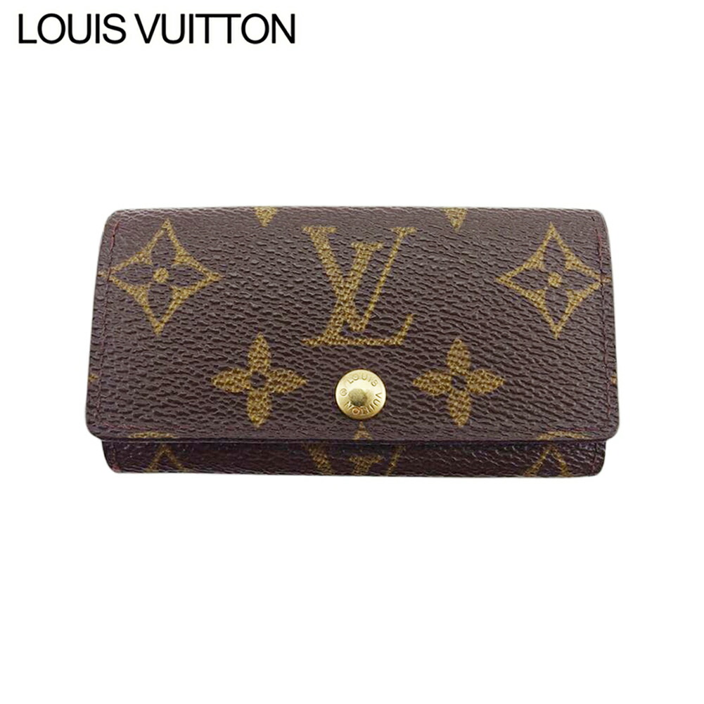 【お買い物マラソン★30％OFFクーポン】ルイ・ヴィトン LOUIS VUITTON キーケース モノグラム ミュルティクレ4 ブラウン メンズ 中古 ブランド ハイブランド ヴィンテージ｜ブランドデポ