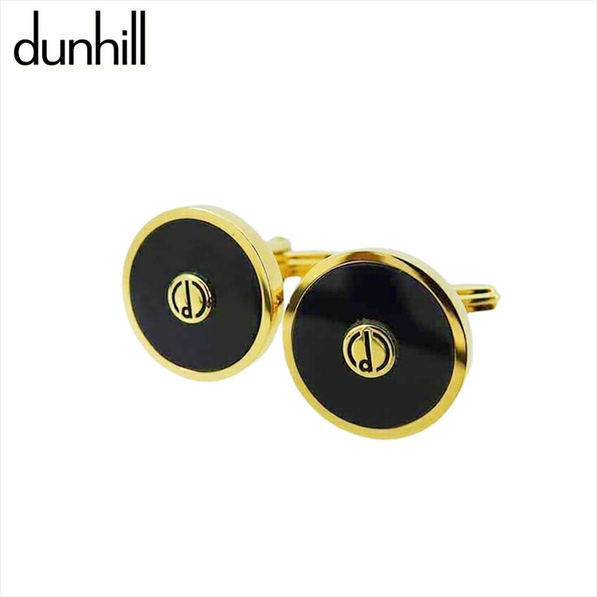 【月入れ替わり大売り出し★29％OFF引き換え証】ダン吸血鬼 Dunhill 折り返し d見澄ます スウィヴル式 ゴールド 黒いこと メンズ 中古 ブランド名 ご機嫌ブランド名 ヴィンテージ