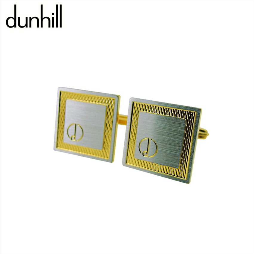 【月入れ替わり大売り出し★29％OFF引き換え証】ダン吸血鬼 Dunhill 折り返し d見澄ます 真四角 スウィヴル式 しろがね色 ゴールド メンズ 中古 ブランド名 ご機嫌ブランド名 ヴィンテージ