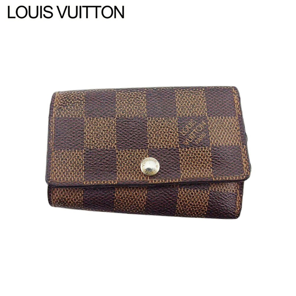 【お買い物マラソン★30％OFFクーポン】ルイ・ヴィトン LOUIS VUITTON キーケース ダミエ ミュルティクレ6 エベヌ（ブラウン系） メンズ 中古 ブランド ハイブランド ヴィンテージ