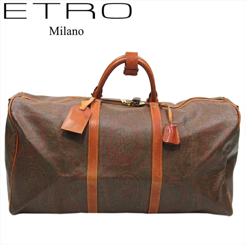 楽天市場】【中古】 エトロ ETRO ボストンバッグ 旅行かばん
