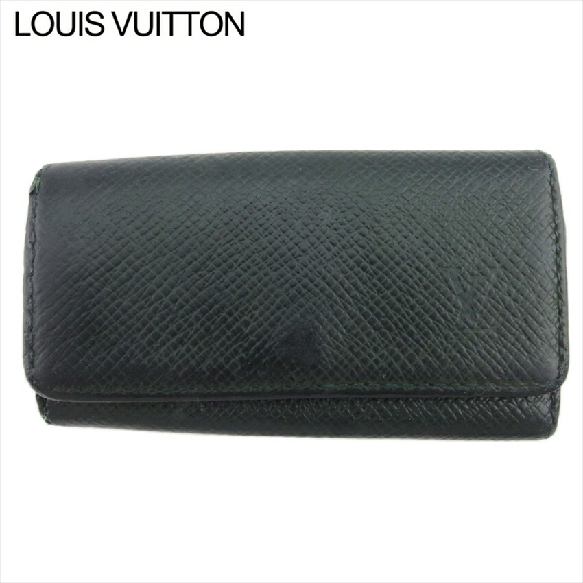 【お買い物マラソン★30％OFFクーポン】ルイ・ヴィトン LOUIS VUITTON キーケース タイガ ミュルティクレ4 グリーン シルバー メンズ 中古 ブランド ハイブランド ヴィンテージ