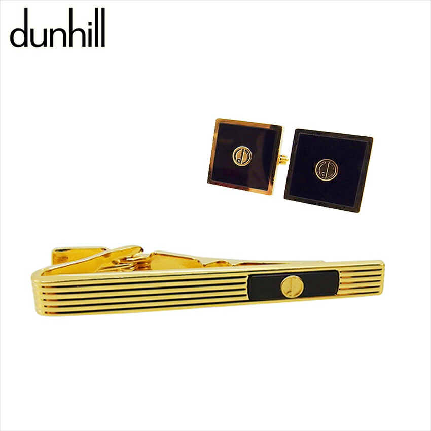 【お買い物マラソン★30%OFFクーポン】ダンヒル Dunhill タイピン ゴールド×ブラック レディース 中古 ブランド ハイブランド ヴィンテージ|ブランドデポ