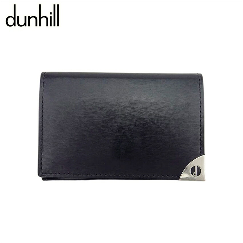 【Fashion Special Fair★29％OFFクーポン】ダンヒル Dunhill キーケース dプレート ブラック×シルバー レディース 中古 ブランド ハイブランド ヴィンテージ