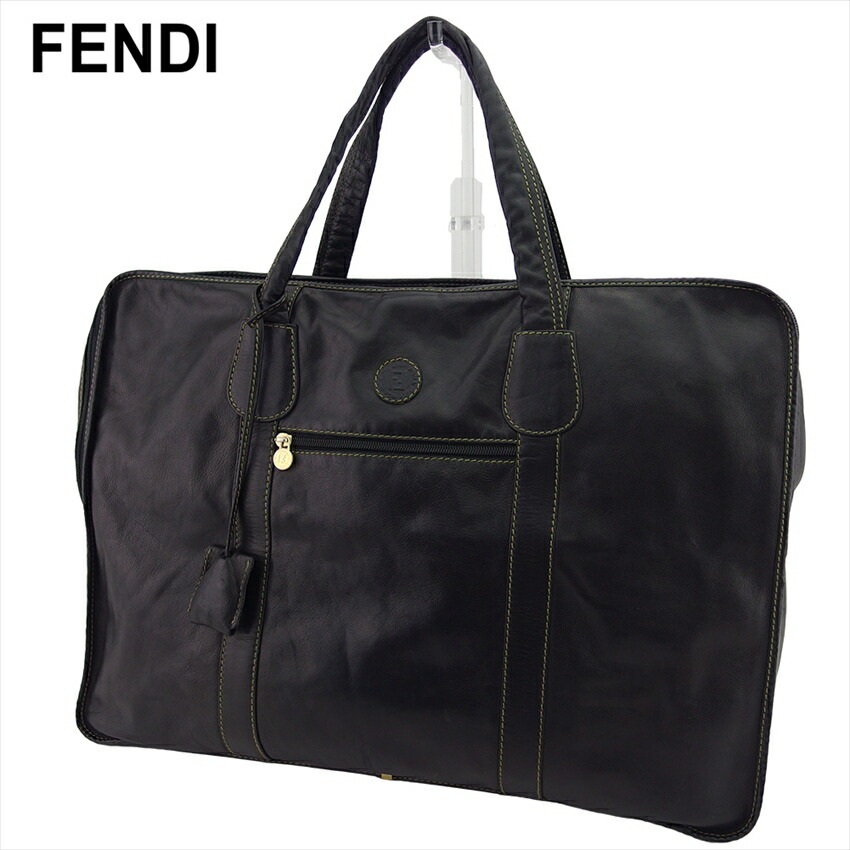 FENDI ズッカ　ボストンバッグ　大容量　ナイロン　ブラウン　ロゴ　旅行 FENDI - オールド フェンディ ボストンバッグ ズッカ柄 FFロゴ