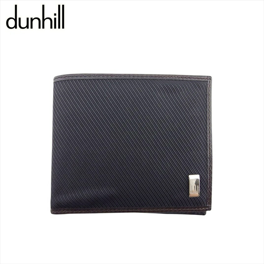 【土日BIG SALE★27％OFF引き換え証】ダン吸血鬼 Dunhill 紙入れ 黒いこと×まっ黒い赤銅色 レディース 中古 ブランド名 ご機嫌ブランド名 ヴィンテージ