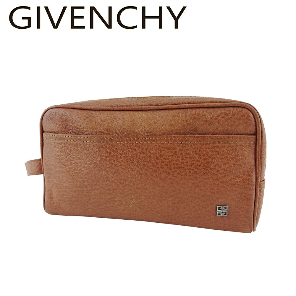 【雨季得SALE★21％OFFクーポン券】ジバンシィ GIVENCHY クラッチペダル御徒面子 4Gロゴタイプ 赤銅色 しろがね色 メンズ 中古 ブランド名 ご機嫌ブランド名 ヴィンテージ