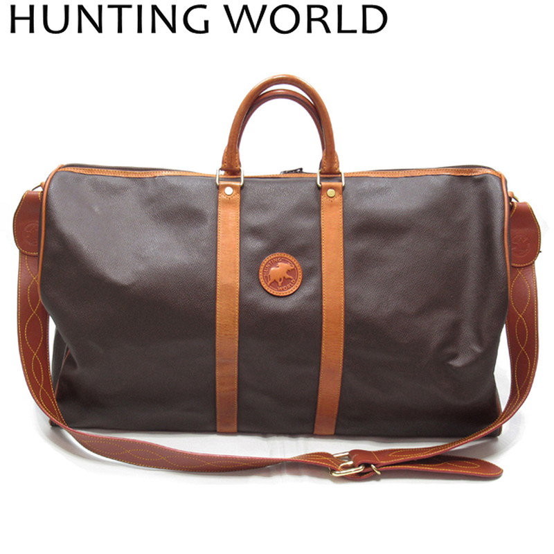 ハンティングワールド　ボストンバッグ　緑　カーキ　ナイロン　自立可　A4収納　x 楽天市場】【バッグ】HUNTING WORLD ハンティング ワールド