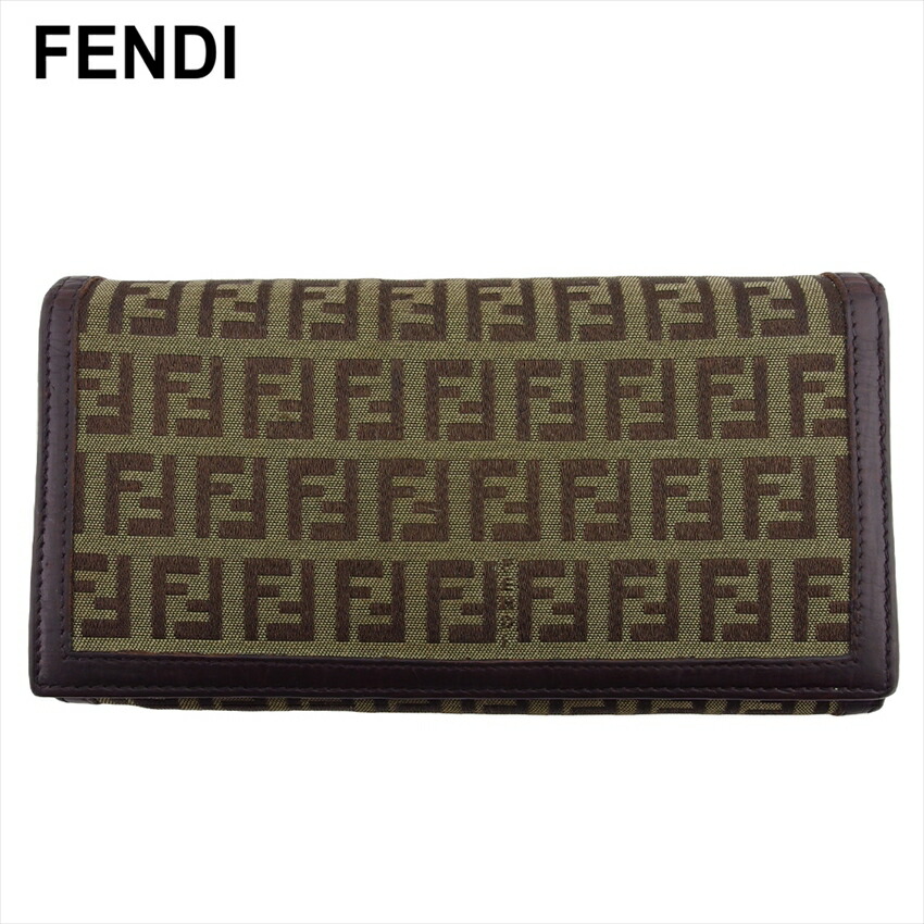 Fendi FFロゴ長財布 ブラウン フェンディ チェーンウォレット/長財布/セカンドバッグ バッグ