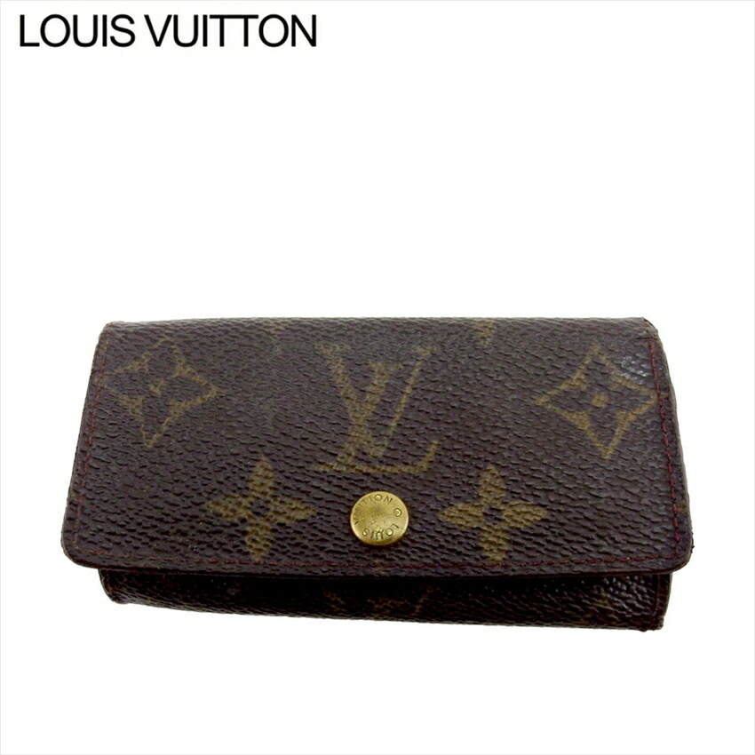 【お買い物マラソン★30％OFFクーポン】ルイ・ヴィトン LOUIS VUITTON キーケース モノグラム ミュルティクレ4 ブラウン ベージュ ゴールド レディース 中古 ブランド ハイブランド ヴィンテージ
