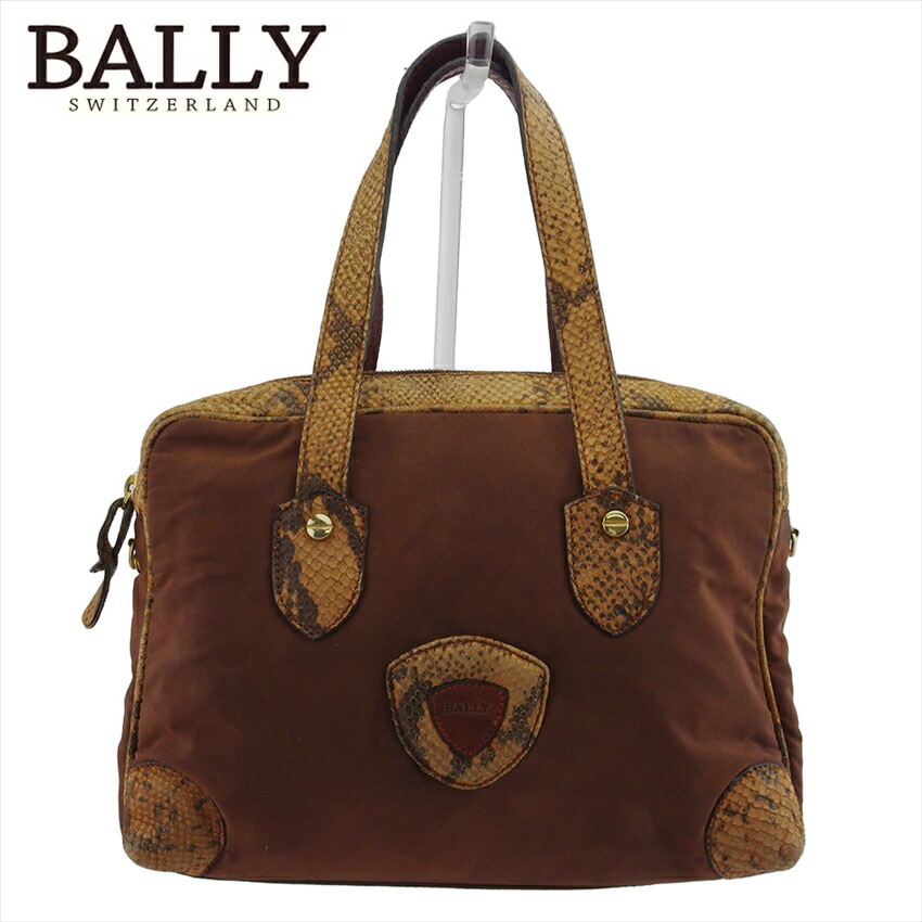 【お買い物マラソン★30％OFFクーポン】バリー BALLY ハンドバッグ ブラウン メンズ 中古 ブランド ハイブランド ヴィンテージ｜ブランドデポ