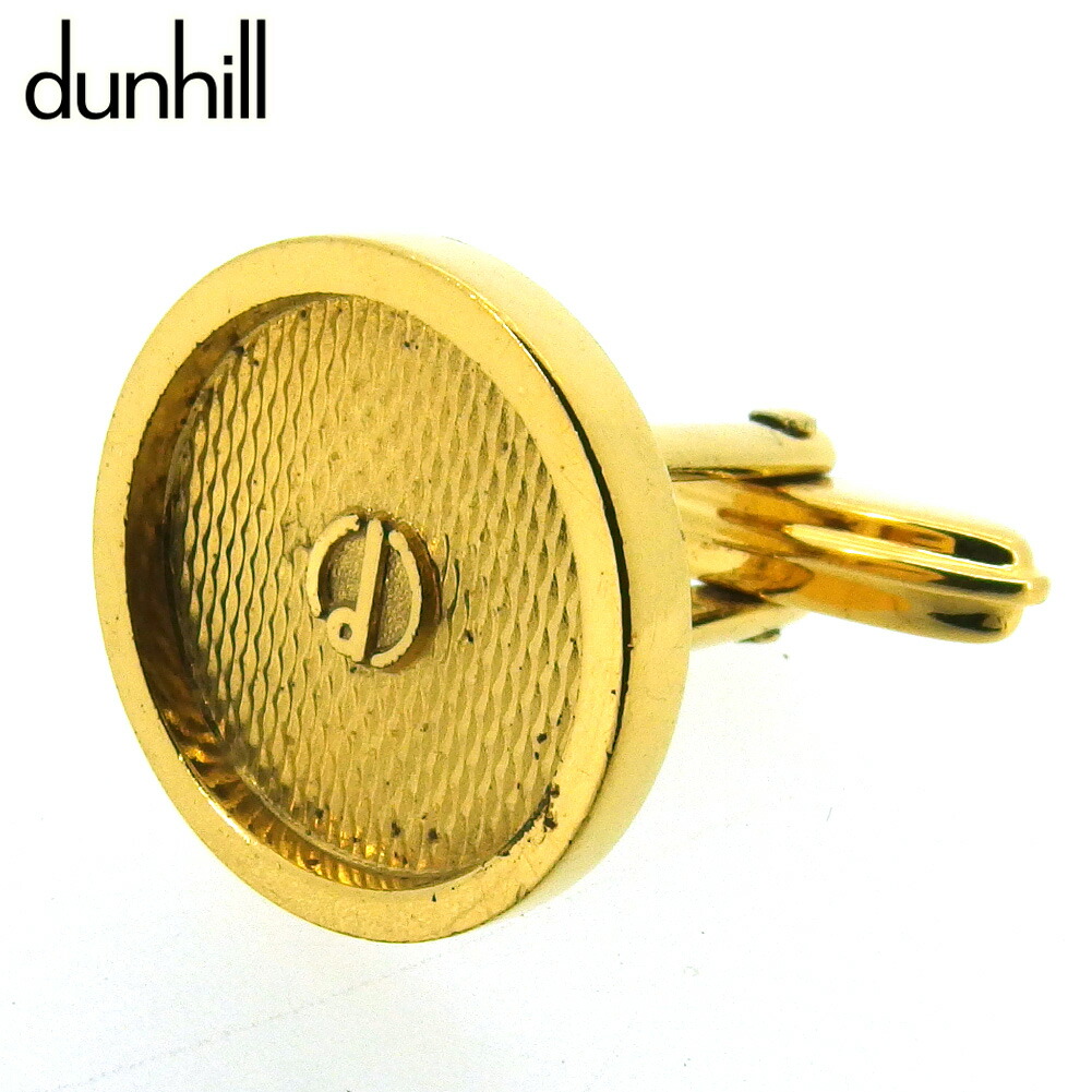 【雨季得SALE★21％OFF引き換え証】ダン吸血鬼 Dunhill 折り返し 側面のみ d目じるし スウィヴル式 ゴールド メンズ 中古 ブランド名 御機嫌ブランド名 ヴィンテージ