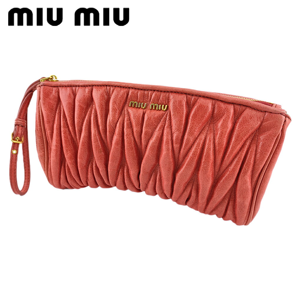 MIUMIU マテラッセ　アクセサリーポーチ MIUMIU マテラッセアクセサリーポーチ
