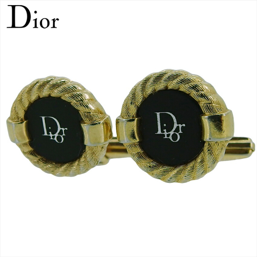 【月入れ替わり大売り出し★29％OFF引き換え証】クリスチャンディオール Dior 折り返し ゴールド×黒いこと メンズ 中古 ブランド名 ご機嫌ブランド名 ヴィンテージ