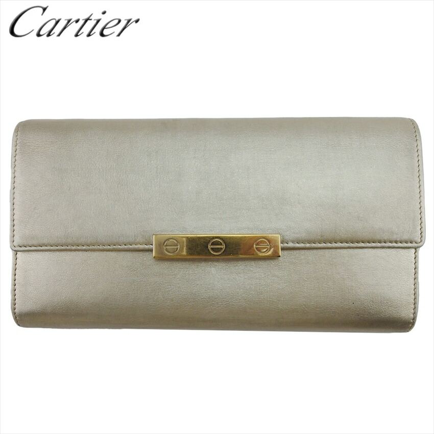 【百貨店SALE★最大限度50％OFF】カルティエ CARTIER 長紙入れ 優しいこと寄せ合わせ 優しいこと寄せ合わせ ゴールド メンズ 中古 ブランド名 ご機嫌ブランド名 ヴィンテージ