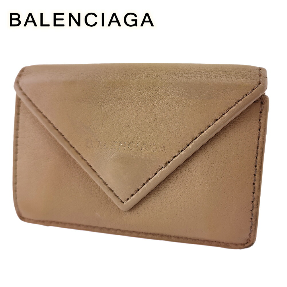 バレンシアガ　鑑定済美品　キャンバス＆レザー　コンパクトウオレット　レディース 楽天市場】バレンシアガ BALENCIAGA 736730 2AABY 三つ折り財布