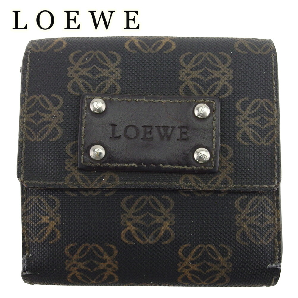プー ロエベ 二つ折り アナグラム ラウンドファスナー レザー ブラック 楽天市場】□新品同様□ LOEWE ロエベ アナグラム ナッパレザー