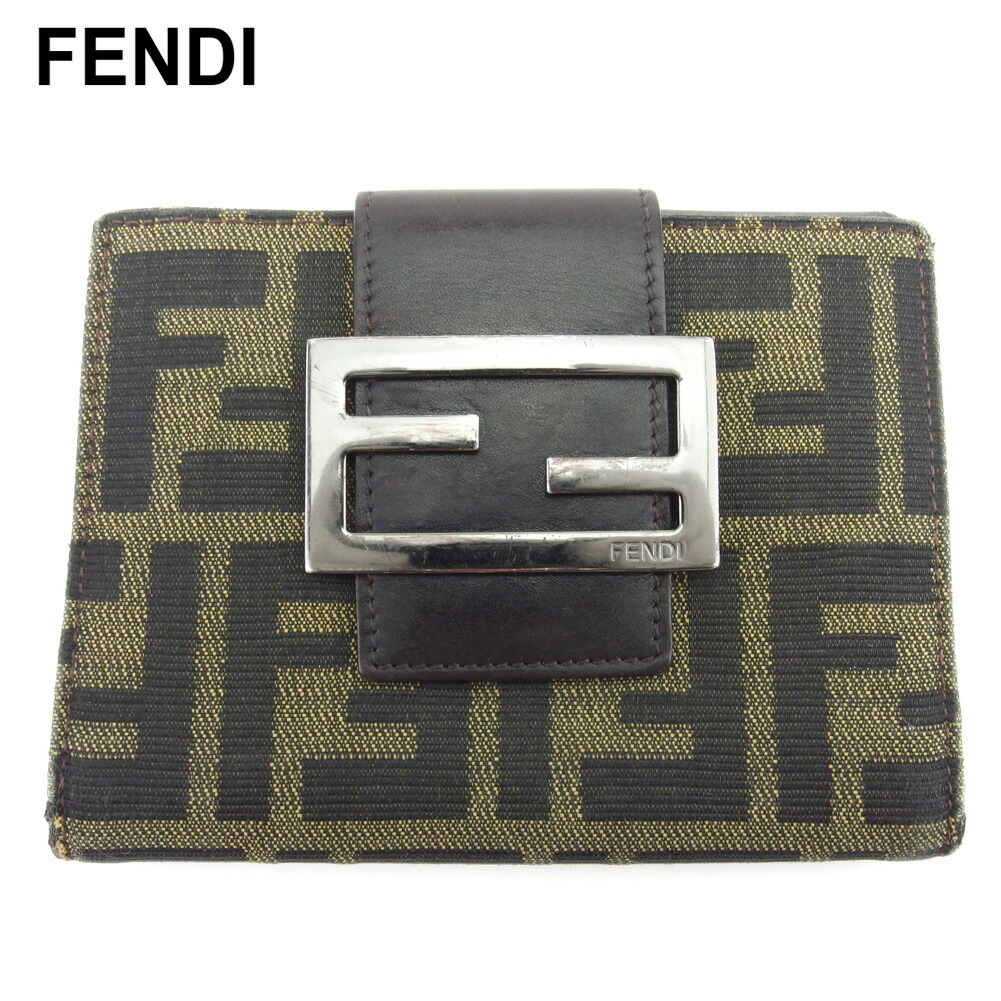 楽天市場】フェンディ FENDI ズッカ ゴムバンド 二つ折り財布