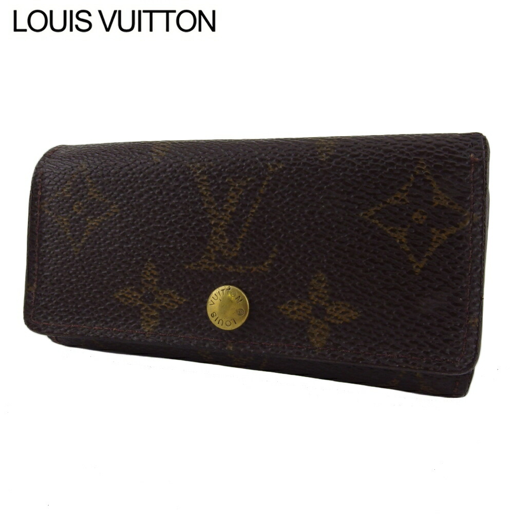 【お買い物マラソン★30%OFFクーポン】ルイ・ヴィトン LOUIS VUITTON キーケース モノグラム ミュルティクレ4 ブラウン ベージュ ゴールド メンズ 中古 ブランド ハイブランド ヴィンテージ|ブランドデポ