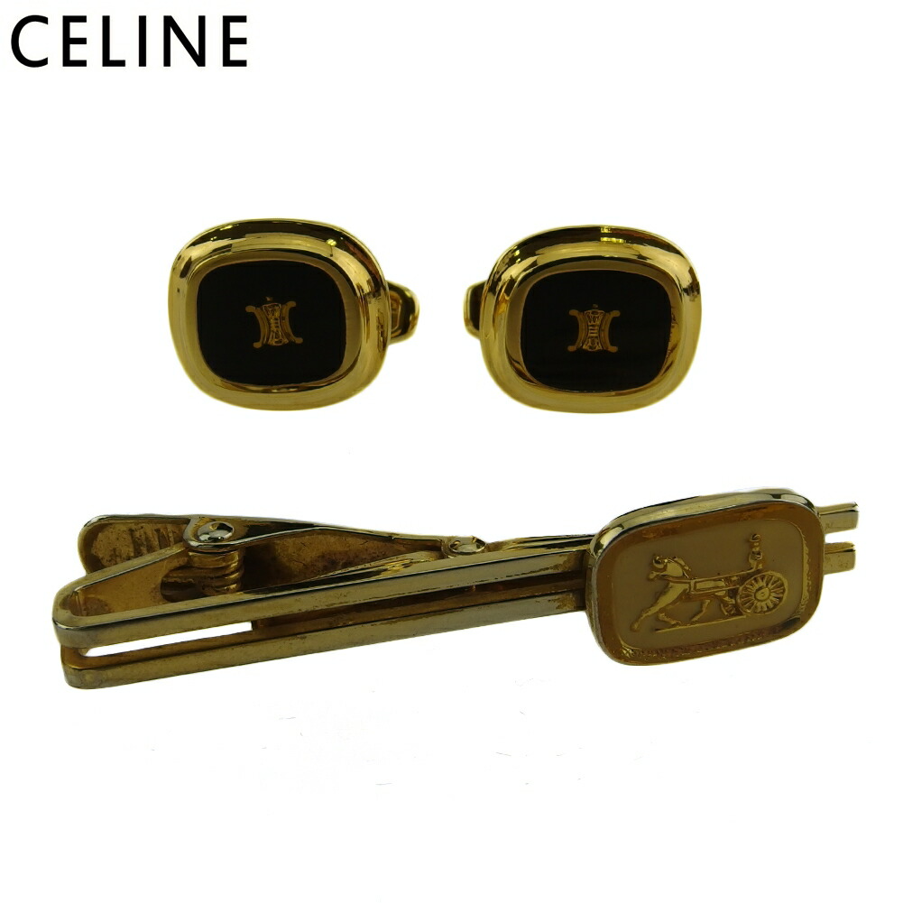 セリーヌ　CELINE I3 トリオンフ　長方形　カフス　カフリンクス　メンズ CELINE - セリーヌ トリオンフ カフスボタン カフリンクスの通販