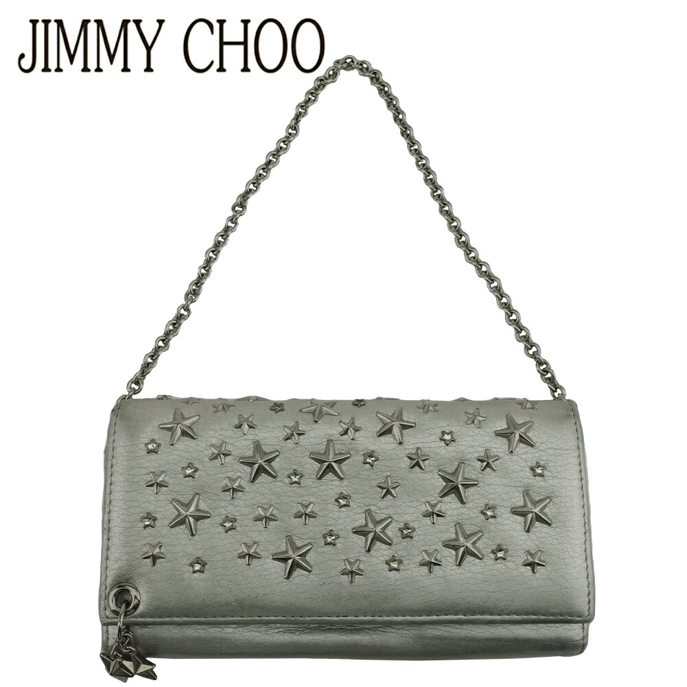 楽天市場】ジミーチュウ 財布 レザー チェーン付き チェーンウォレット