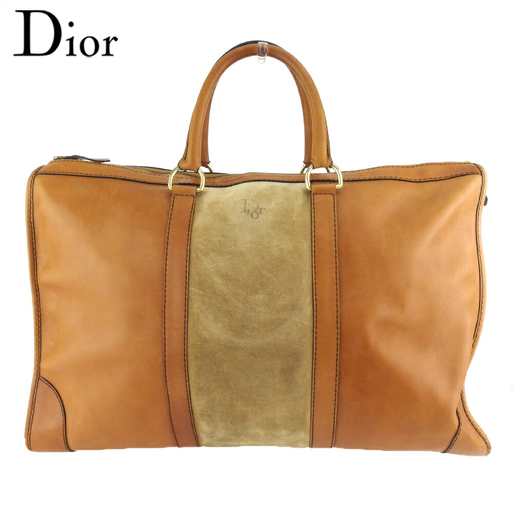 Christian Dior ボストンバッグ ブラウン系 極美品】Christian Dior クリスチャンディオール 総柄 ミニ
