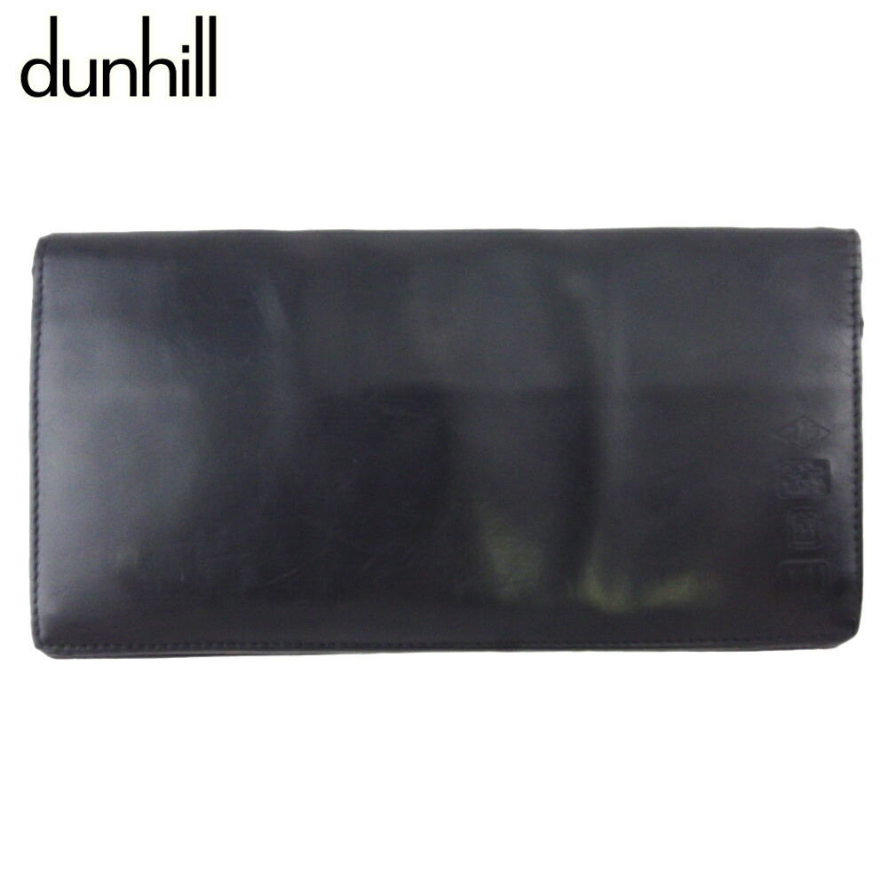 【お買い物マラソン★30％OFFクーポン】ダンヒル Dunhill 札入れ ロングテールロゴ ブラック メンズ 中古 ブランド ハイブランド ヴィンテージ｜ブランドデポ