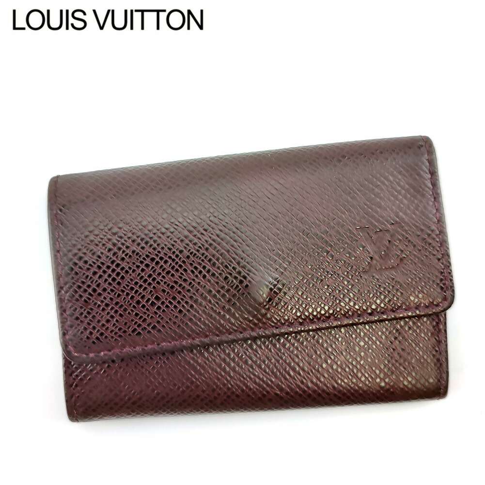 【お買い物マラソン★30％OFFクーポン】ルイ・ヴィトン LOUIS VUITTON キーケース タイガ ミュルティクレ6 ブラウン パープル ゴールド メンズ 中古 ブランド ハイブランド ヴィンテージ｜ブランドデポ