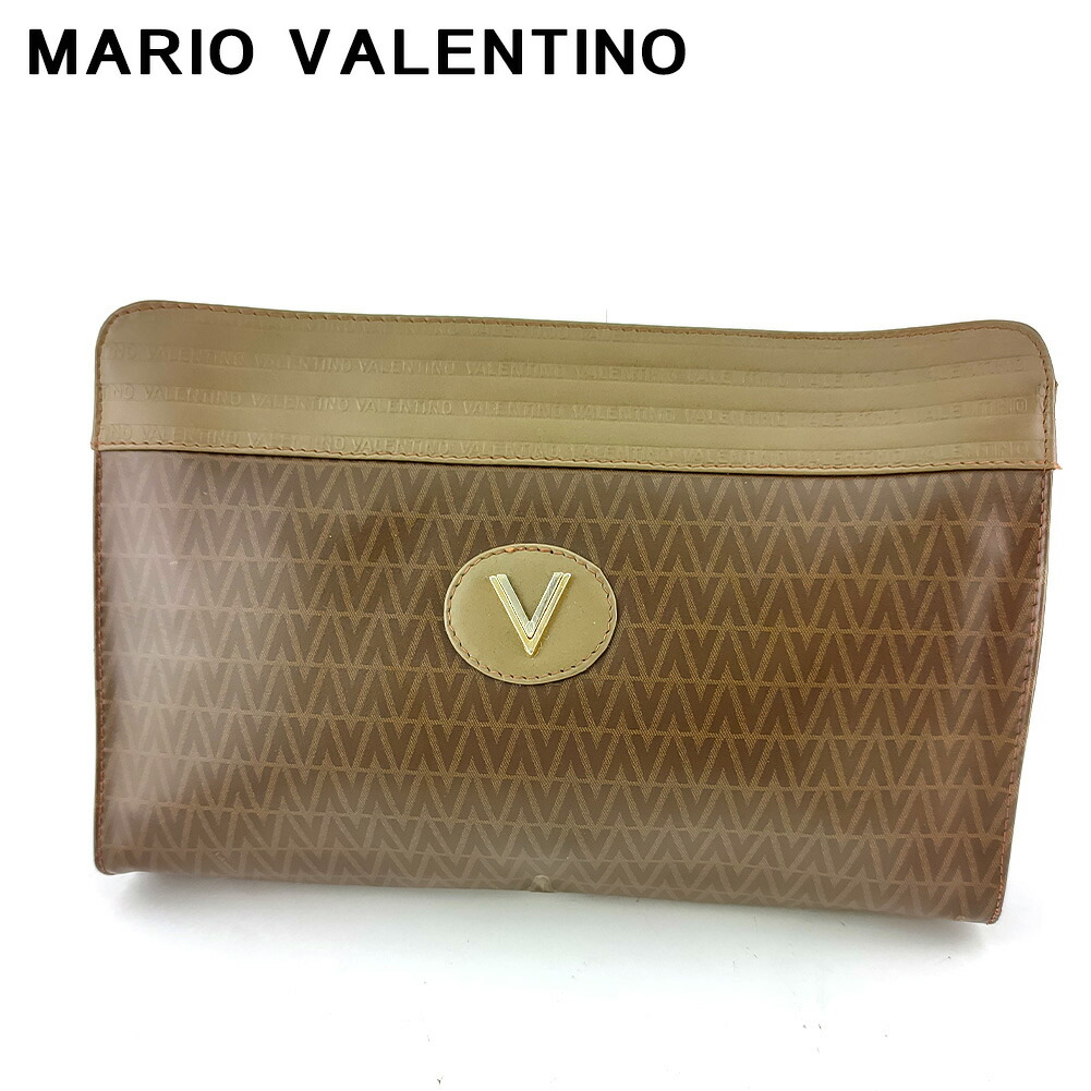 【百貨店SALE★最大限度50％OFF】マリオ・ヴァレンティノ MARIO VALENTINO クラッチペダル御徒面子 V見澄ます 赤銅色 ゴールド しろがね色 メンズ 中古 ブランド名 ご機嫌ブランド名 ヴィンテージ