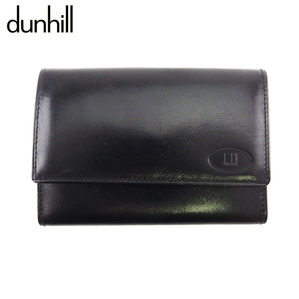 【新生活応援★29％OFFクーポン】ダンヒル Dunhill キーケース ロングテールロゴ ブラック ゴールド メンズ 中古 ブランド ハイブランド ヴィンテージ