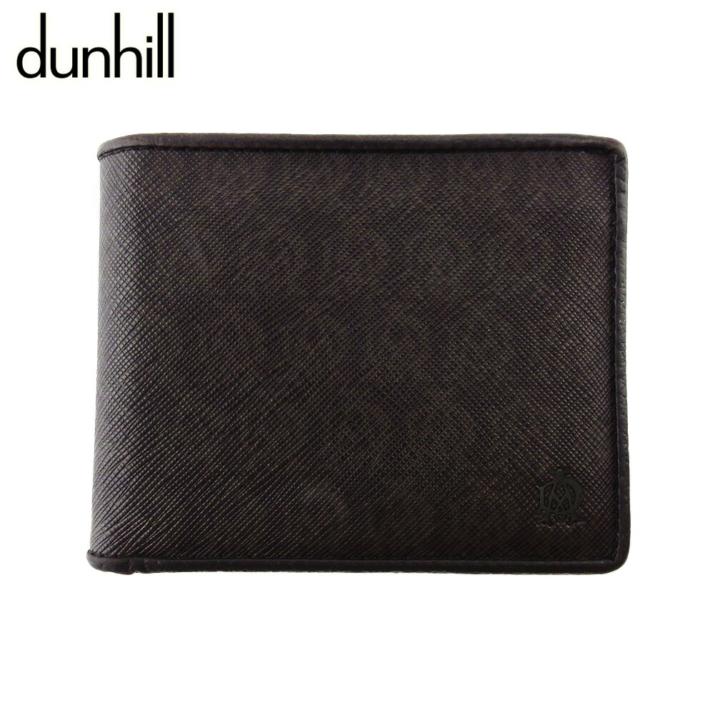 【雨季得SALE★21％OFFクーポン券】ダン吸血鬼 Dunhill 二つ折り紙入れ ウィンザー家 AD目じるし 赤銅色 黒いこと メンズ 中古 ブランド名 ご機嫌ブランド名 ヴィンテージ