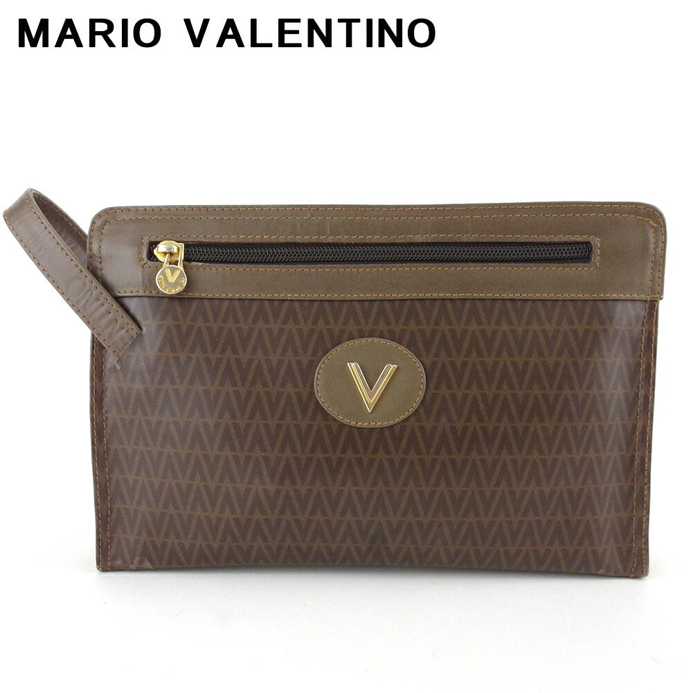 【百貨店SALE★最大限度50％OFF】マリオ・ヴァレンティノ MARIO VALENTINO クラッチペダル御徒面子 V見澄ます 赤銅色 ゴールド しろがね色 メンズ 中古 ブランド名 ご機嫌ブランド名 ヴィンテージ