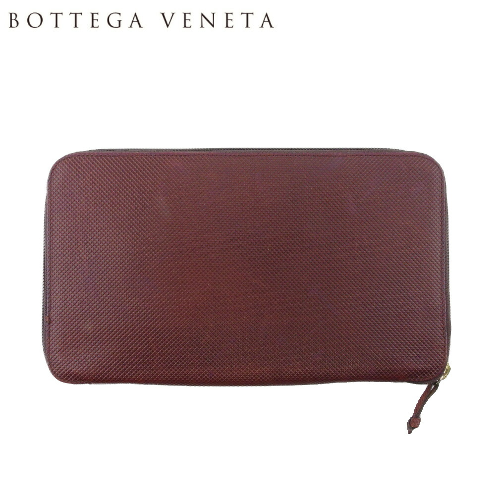 【お買い物マラソン★30％OFFクーポン】ボッテガヴェネタ BOTTEGAVENETA クラッチバッグ マルコポーロ クラッチウォレット ブラウン ゴールド レディース 中古 ブランド ハイブランド ヴィンテージ｜ブランドデポ