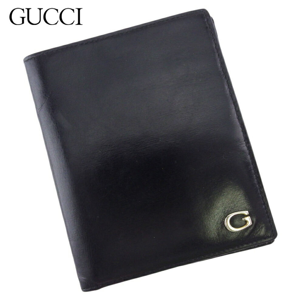 【月代わりの人大売り出し★29％OFFクーポン券】グッチ GUCCI 紙入れ G目じるし 黒いこと レディース 中古 ブランド名 ご機嫌ブランド名 ヴィンテージ