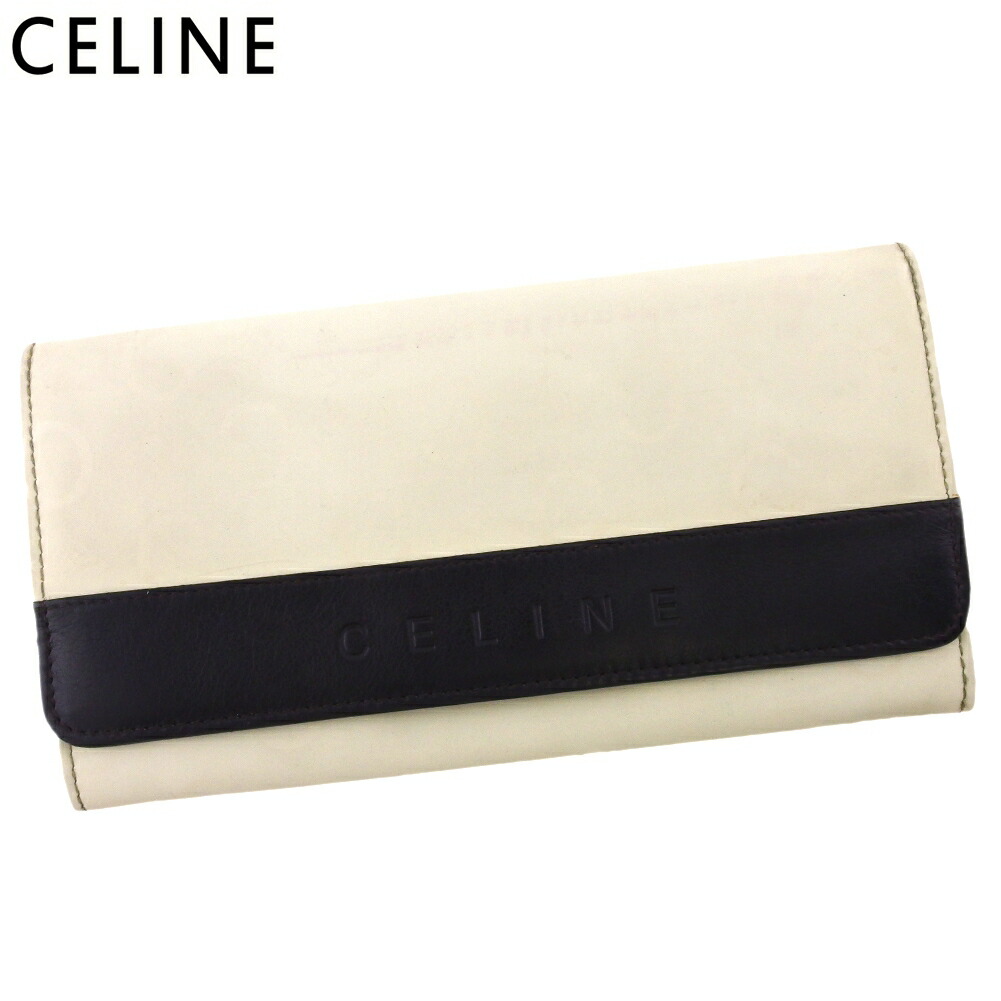 【月代わりの人大売り出し★29％OFFクーポン券】セリーヌ CELINE 長紙入れ Cマカダム ベージュ 赤銅色 レディース 中古 ブランド名 ご機嫌ブランド名 ヴィンテージ