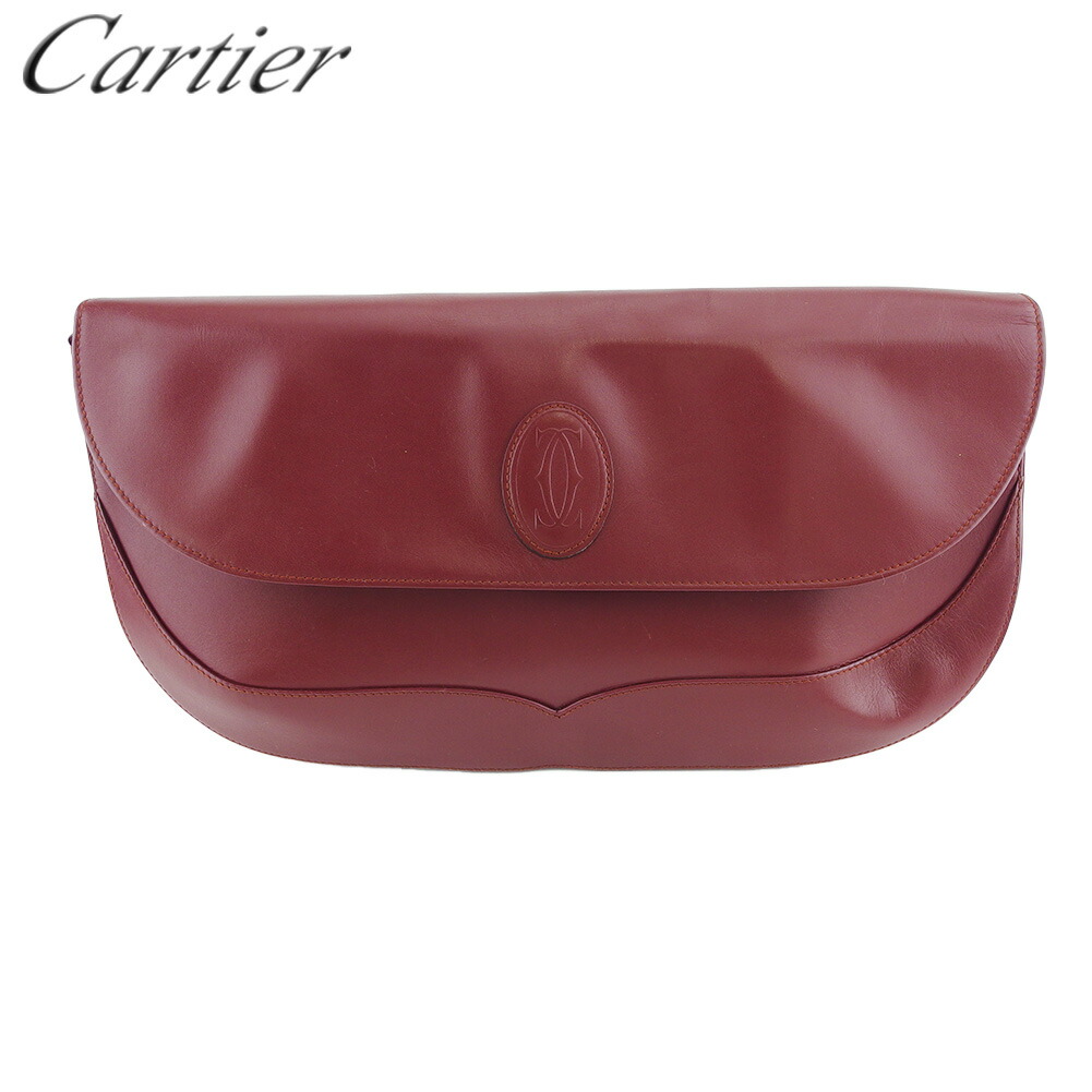 【雨季得SALE★21％OFFクーポン券】カルティエ CARTIER クラッチペダル御徒面子 船檣伝達ルート ボルドーワイン メンズ 中古 ブランド名 ご機嫌ブランド名 ヴィンテージ