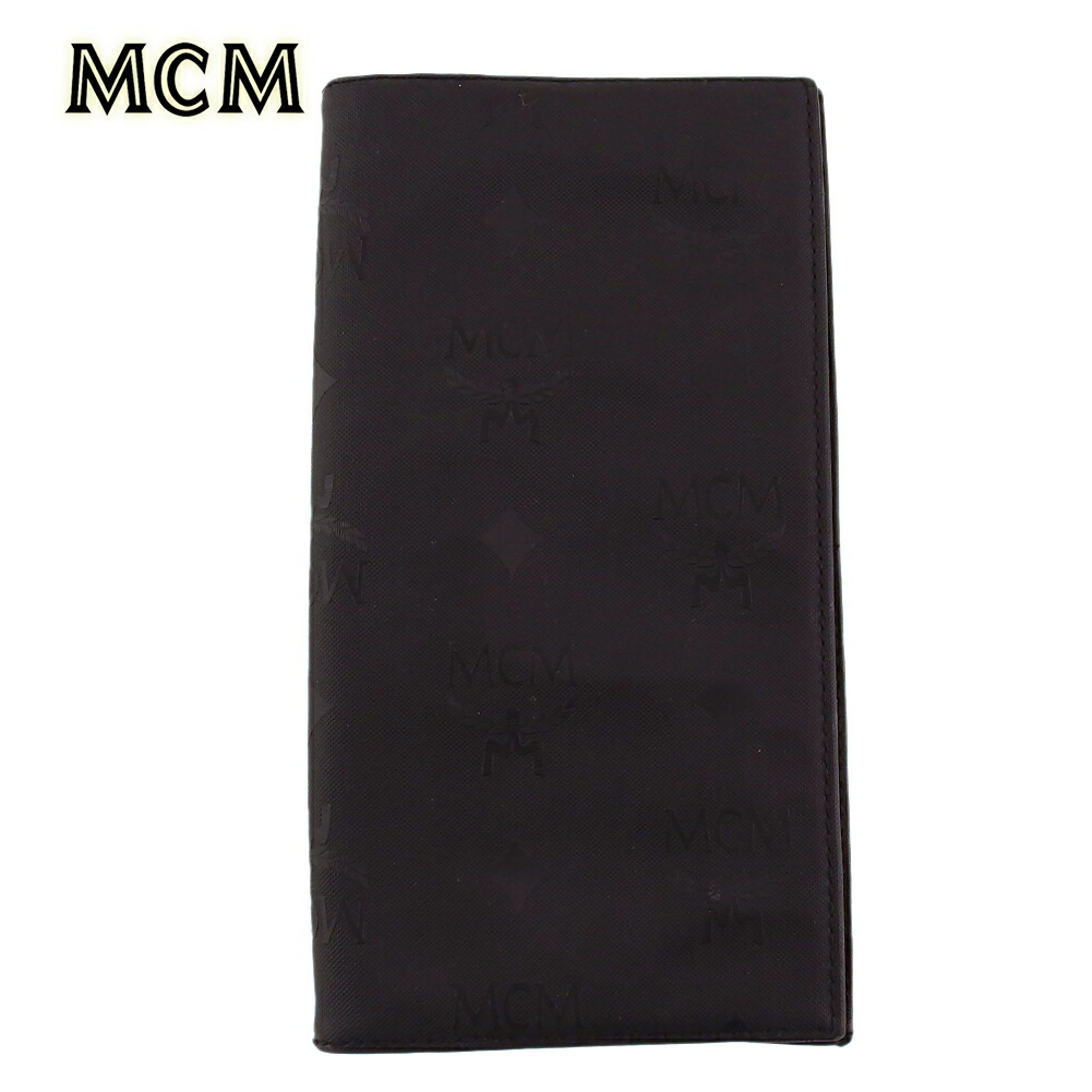 【月末BIG SALE★25％OFFクーポン】エム・シー・エム MCM 長財布 ロゴグラム ブラック ゴールド メンズ 中古 ブランド ハイブランド ヴィンテージ｜ブランドデポ
