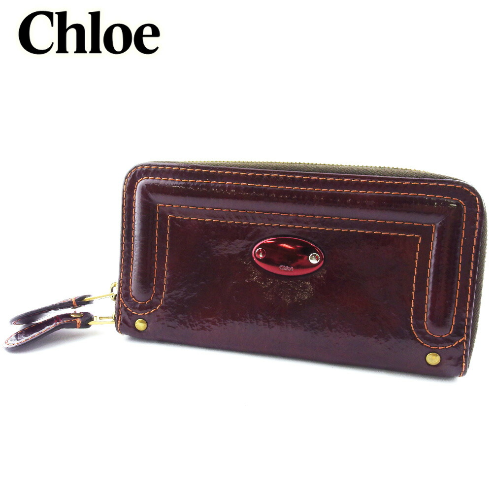 【Fashion Special Fair★24％OFFクーポン】クロエ Chloe 長財布 ベイ パープル ゴールド メンズ 中古 ブランド ハイブランド ヴィンテージ