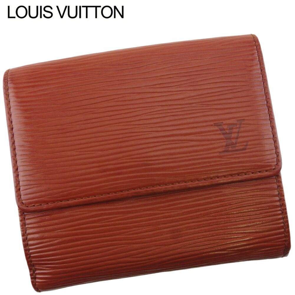 【土日BIG SALE★27％OFF引き換え証】ルイ・ヴィトン LOUIS VUITTON 二つ折り紙入れ エピ ポルトモネビエカルトクレディ 赤銅色 レディース 中古 ブランド名 ご機嫌ブランド名 ヴィンテージ