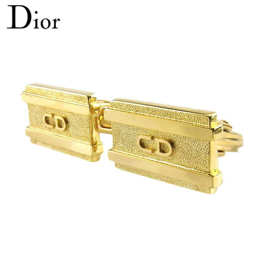 【雨季得SALE★21％OFF引き換え証】クリスチャンディオール Dior 折り返し CDロゴタイプ スウィヴル式 ゴールド レディース 中古 ブランド名 御機嫌ブランド名 ヴィンテージ