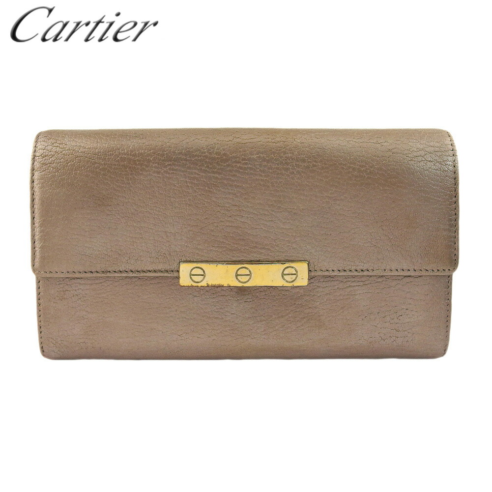 【雨季得SALE★21％OFFクーポン券】カルティエ CARTIER 長紙入れ 優しいこと寄せ合わせ ゴールド メンズ 中古 ブランド名 ご機嫌ブランド名 ヴィンテージ